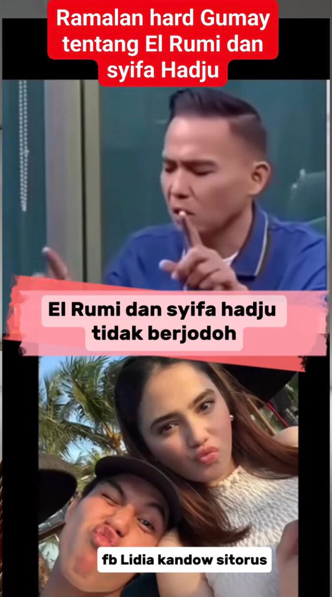 Ramalan Hard Gumay Soal Syifa Hadju dan El Rumi (Medsos Lidya Sitorus)